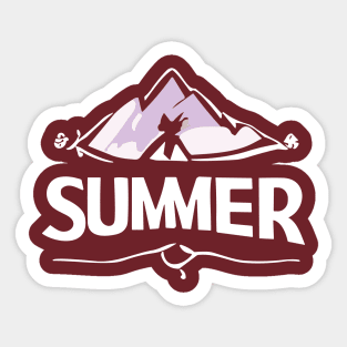 Summer camp Sticker